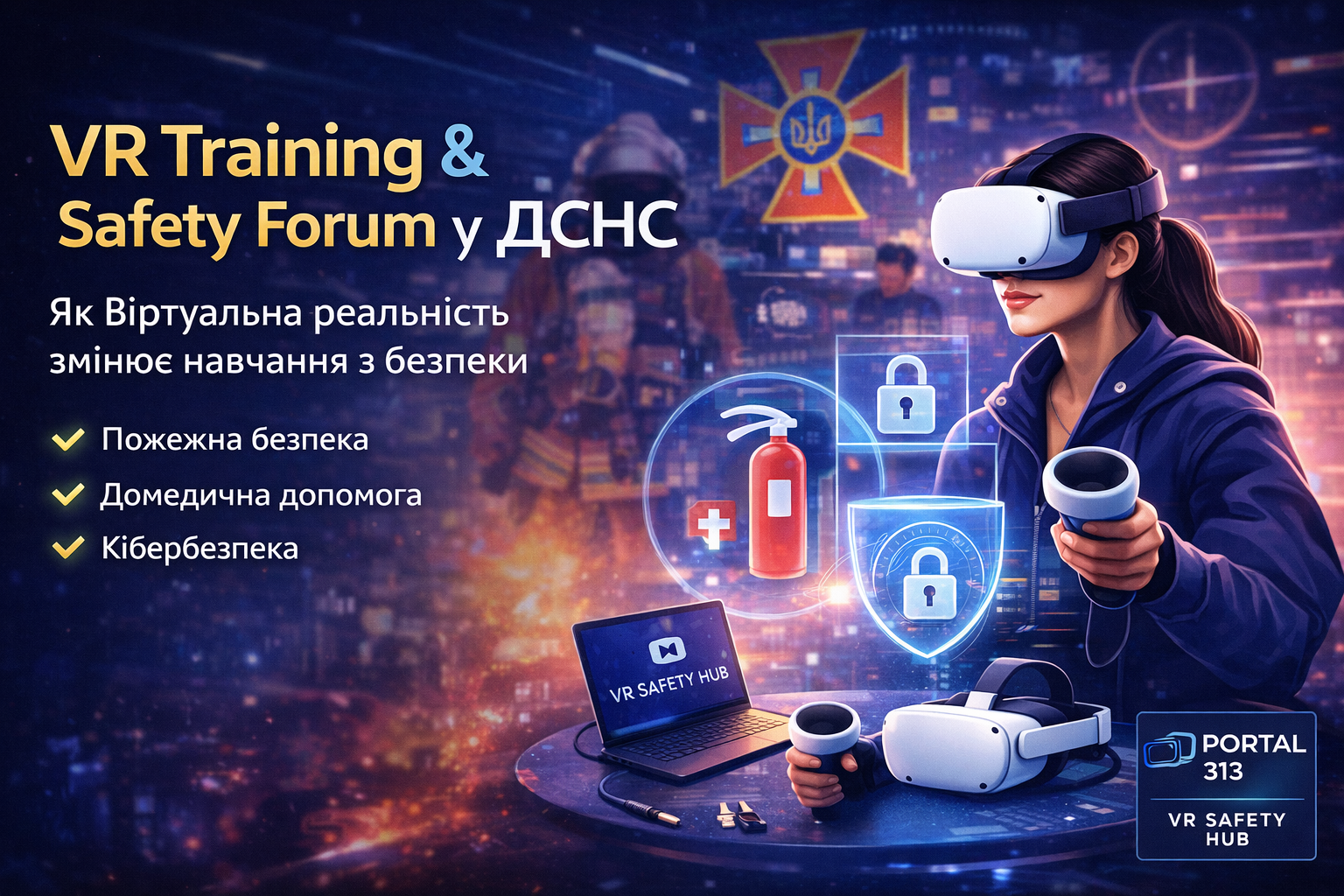VR Training & Safety Forum у ДСНС: як віртуальна реальність змінює навчання з безпеки